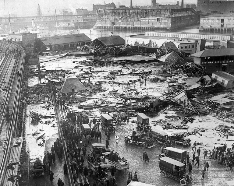 grande inondation de mélasse à Boston le 19 janvier 1919