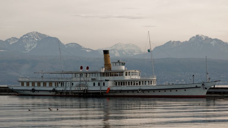 collision sur le lac le 23 novembre 1883