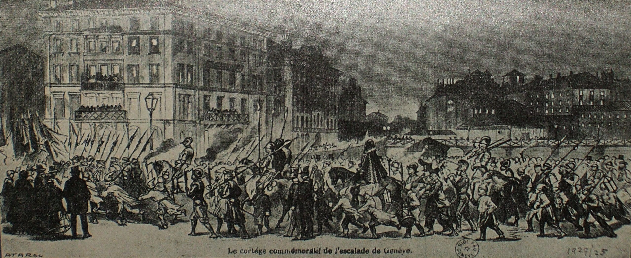 La tradition du cortège de l'Escalade naît en 1793