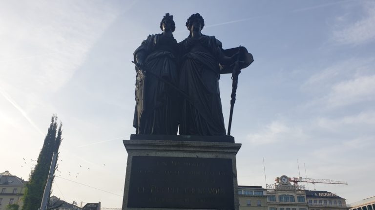 Monument national, inauguré en 1869 qui commémore l'entrée de Genève dans la Confédération