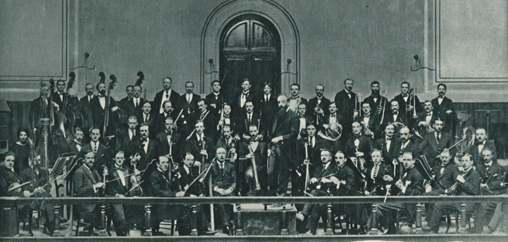 Premier concert de l'orchestre de Suisse Romande en 1918