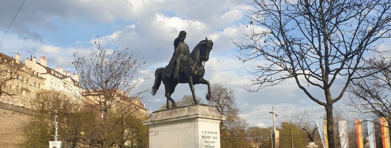 Inauguration de la statue Dufour