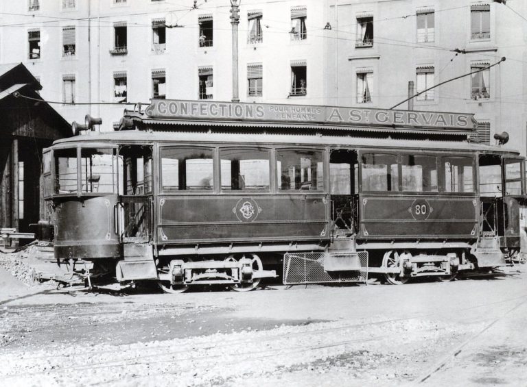 La première ligne de tram genevoise