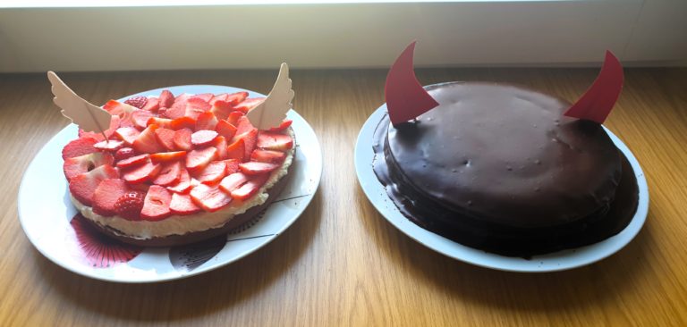 Gâteau des anges, gâteau du diable