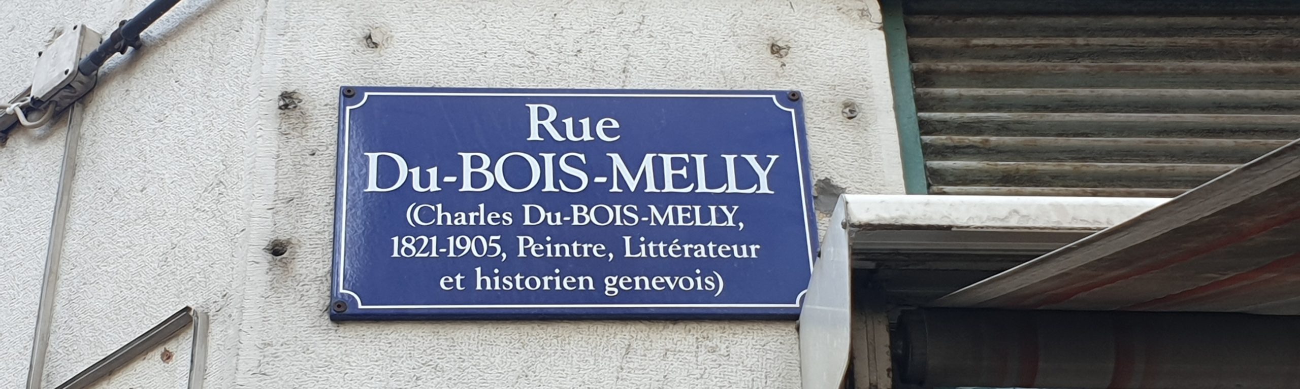 Panneau de la rue Du-Bois-Melly