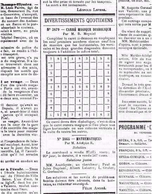 L’histoire du Sudoku