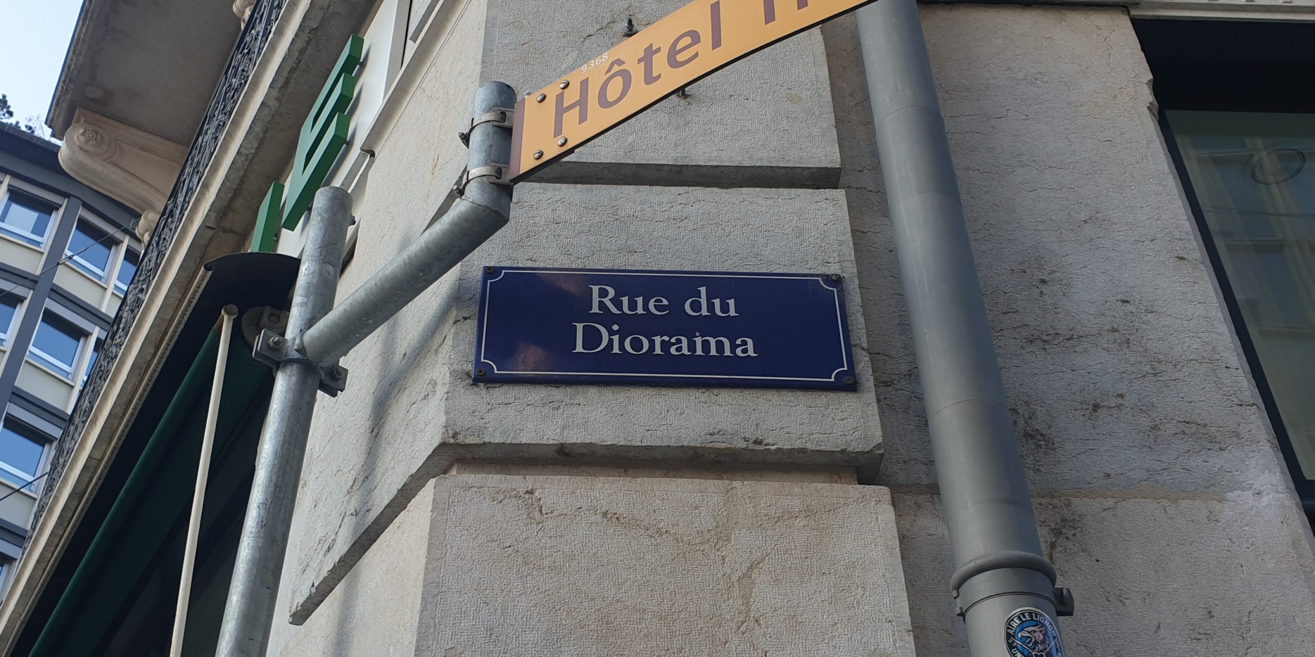 La rue du Diorama et le panorama Bourbaki